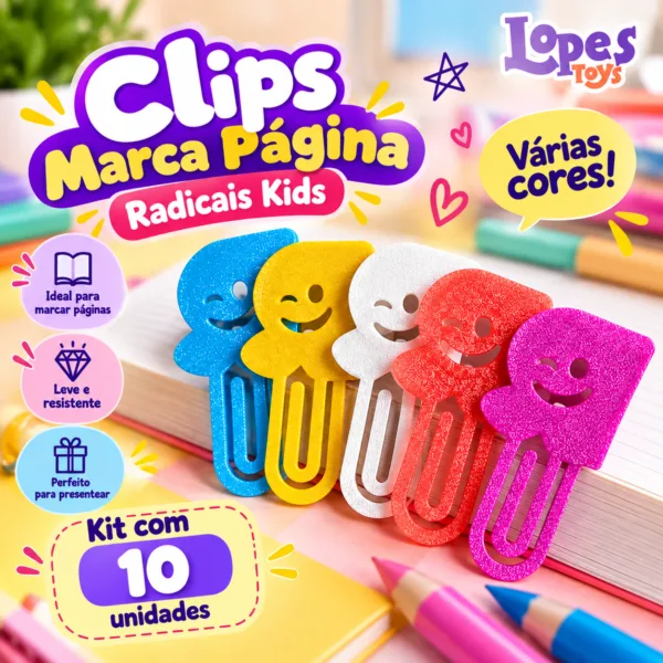 Clips Marca Página - Radicas Kids